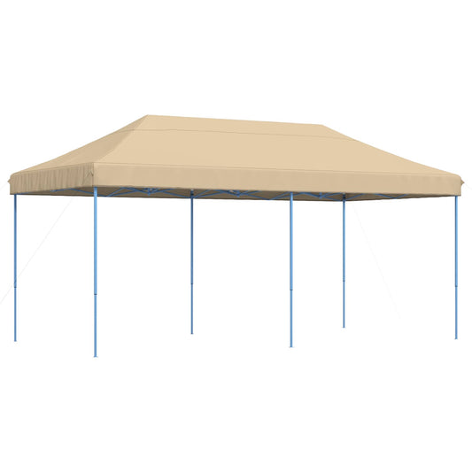 vidaXL Party Tent Folding Beige 292 x 580 x 315 cm Oxford Fabric
