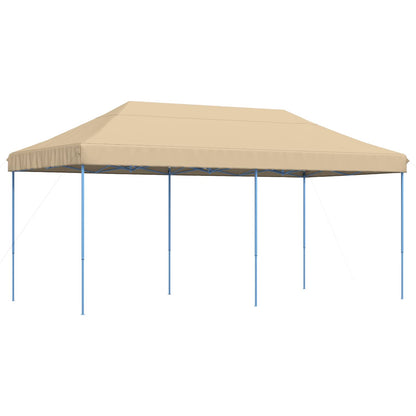 vidaXL Party Tent Folding Beige 292 x 580 x 315 cm Oxford Fabric