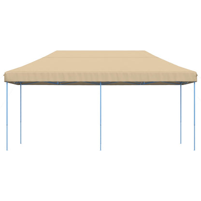 vidaXL Party Tent Folding Beige 292 x 580 x 315 cm Oxford Fabric