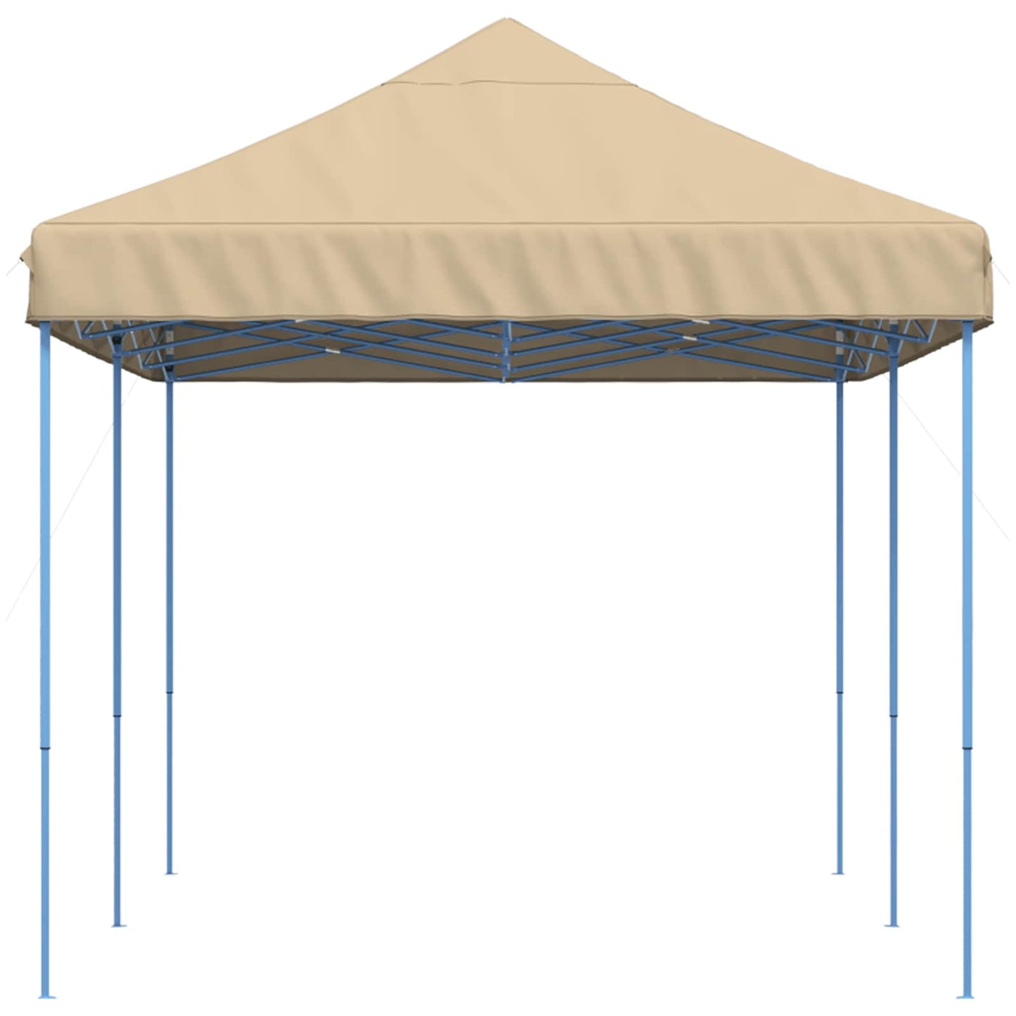 vidaXL Party Tent Folding Beige 292 x 580 x 315 cm Oxford Fabric