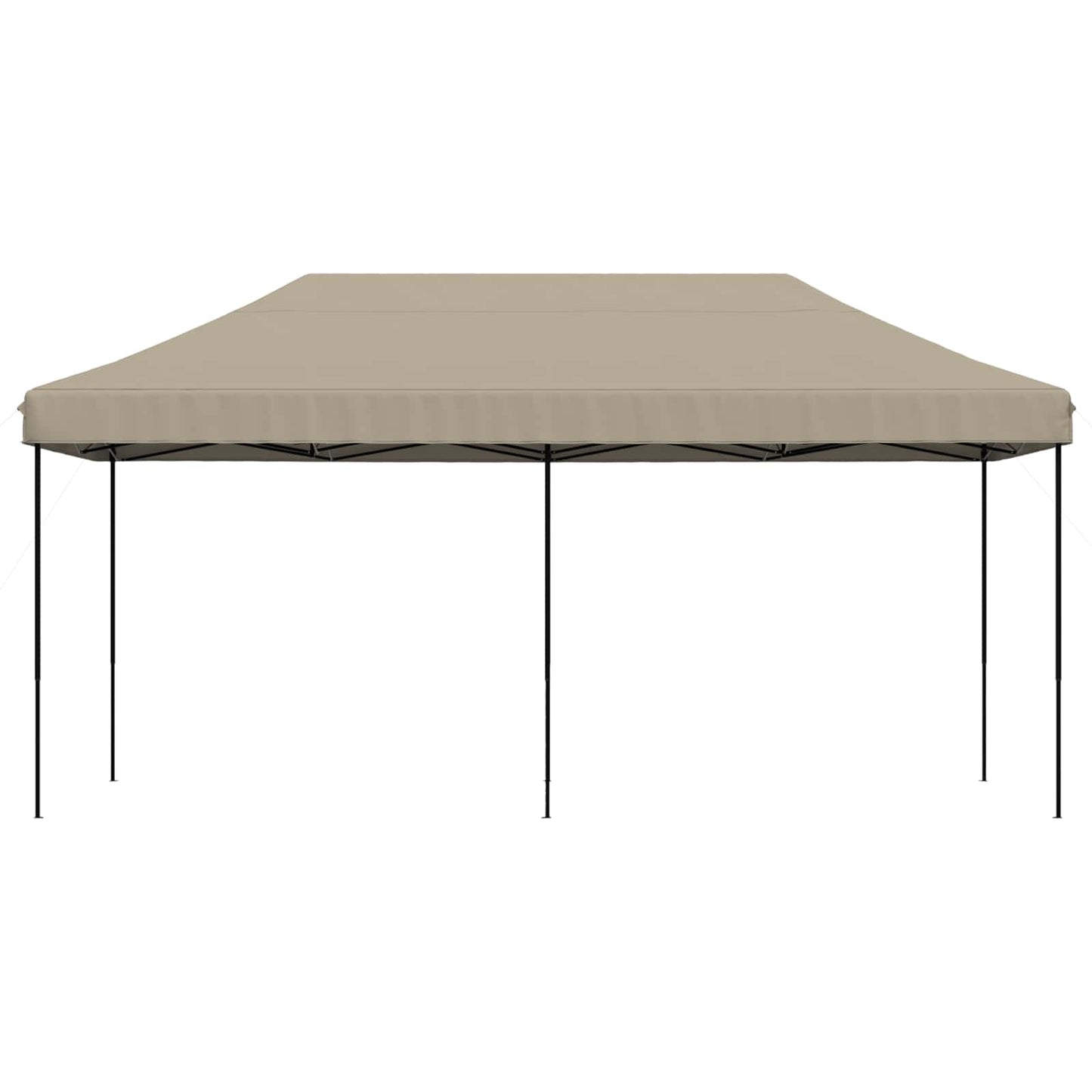 vidaXL Party Tent Folding Taupe 292 x 580 x 315 cm Oxford Fabric