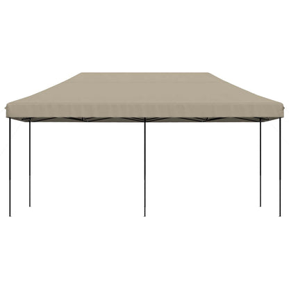 vidaXL Party Tent Folding Taupe 292 x 580 x 315 cm Oxford Fabric