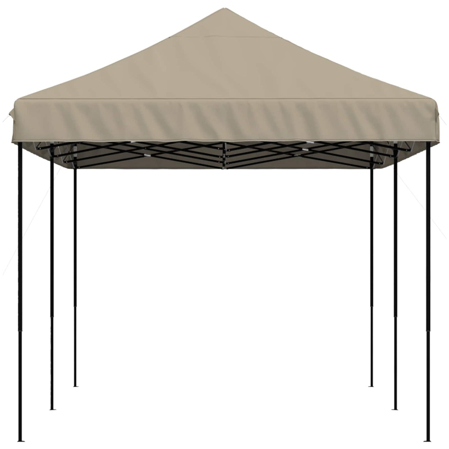 vidaXL Party Tent Folding Taupe 292 x 580 x 315 cm Oxford Fabric