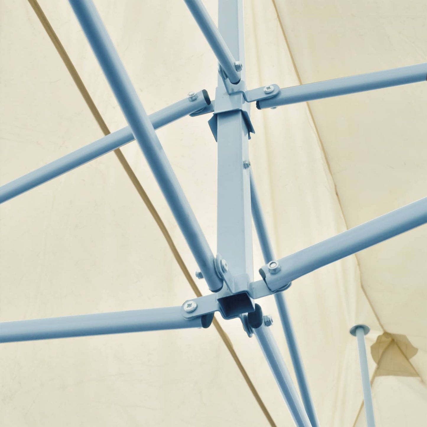 vidaXL Party Tent Folding Cream 291 x 580 x 315 cm Oxford Fabric