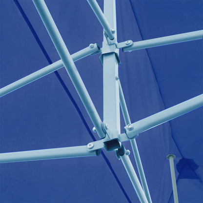 vidaXL Party Tent Folding Blue 291 x 580 x 315 cm Oxford Fabric