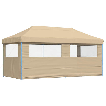 vidaXL Party Tent Folding Beige 292 x 580 x 315 cm Oxford Fabric