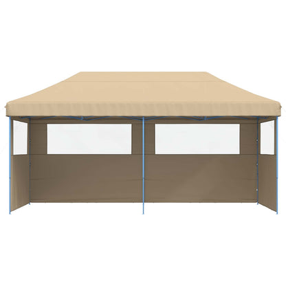 vidaXL Party Tent Folding Beige 292 x 580 x 315 cm Oxford Fabric