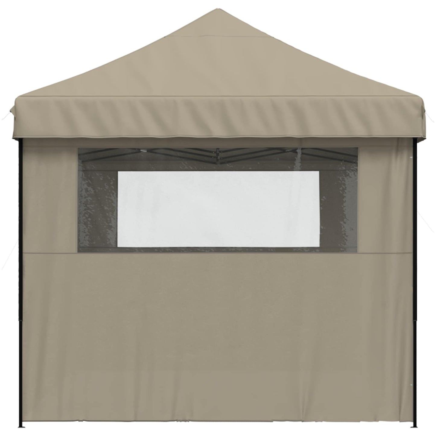 vidaXL Party Tent Folding Taupe 292 x 580 x 315 cm Oxford Fabric