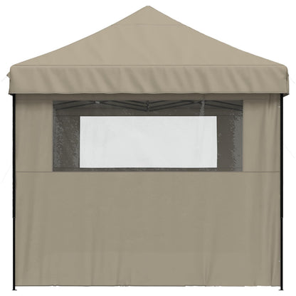 vidaXL Party Tent Folding Taupe 292 x 580 x 315 cm Oxford Fabric