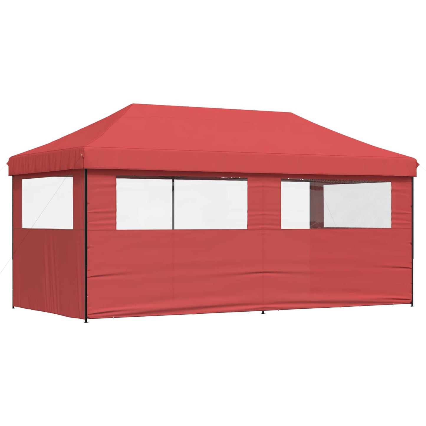 vidaXL Party Tent Folding Burgundy 292 x 580 x 315 cm Oxford Fabric