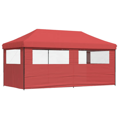 vidaXL Party Tent Folding Burgundy 292 x 580 x 315 cm Oxford Fabric