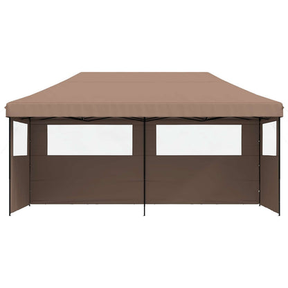 vidaXL Party Tent Folding Brown 292 x 580 x 315 cm Oxford Fabric