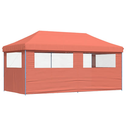 vidaXL Party Tent Folding Terracotta 292 x 580 x 315 cm Oxford Fabric