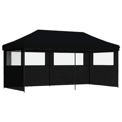 vidaXL Party Tent Folding Black 292 x 580 x 315 cm Oxford Fabric