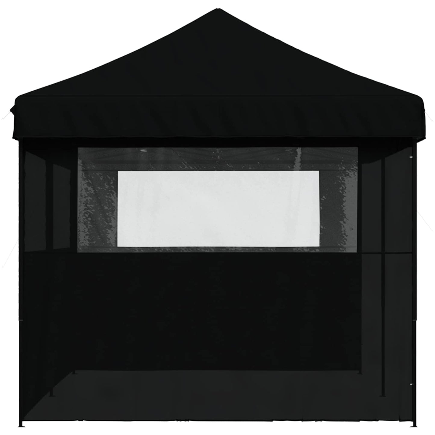vidaXL Party Tent Folding Black 292 x 580 x 315 cm Oxford Fabric
