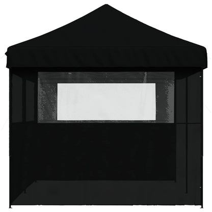 vidaXL Party Tent Folding Black 292 x 580 x 315 cm Oxford Fabric