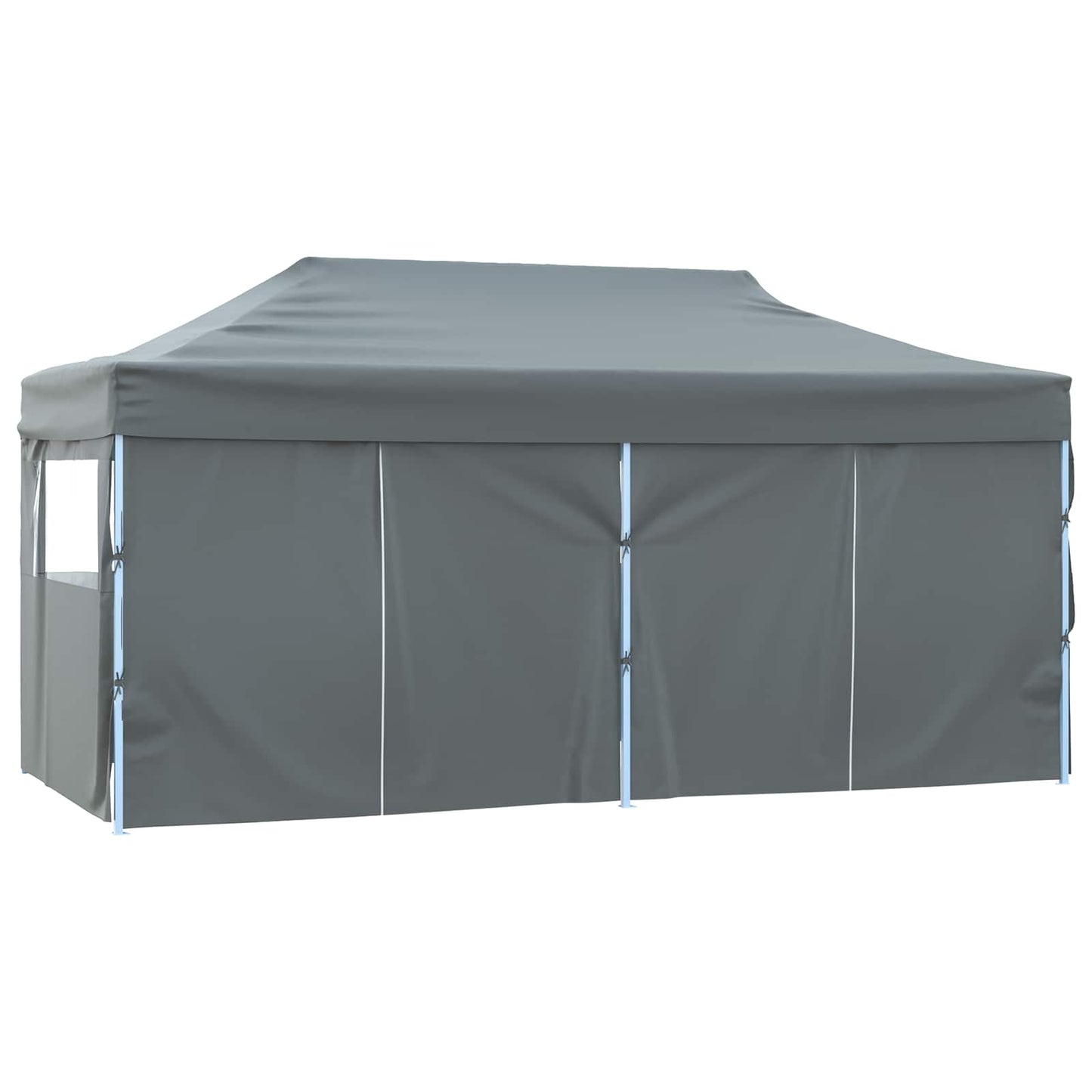 vidaXL Party Tent Folding Anthracite 291 x 580 x 315 cm Oxford Fabric