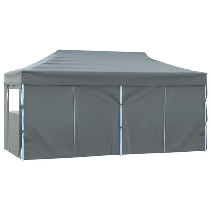 vidaXL Party Tent Folding Anthracite 291 x 580 x 315 cm Oxford Fabric