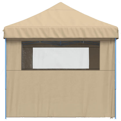 vidaXL Party Tent Folding Beige 292 x 580 x 315 cm Oxford Fabric