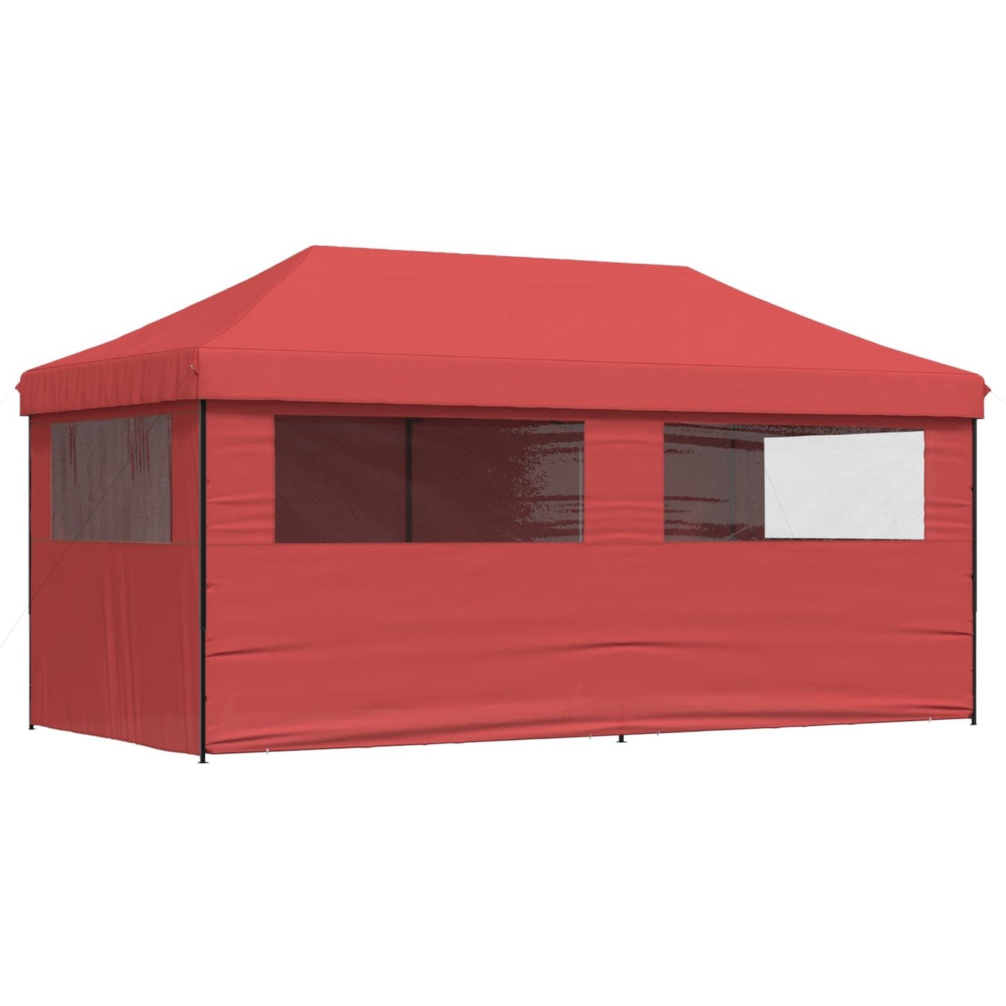 vidaXL Party Tent Folding Burgundy 292 x 580 x 315 cm Oxford Fabric