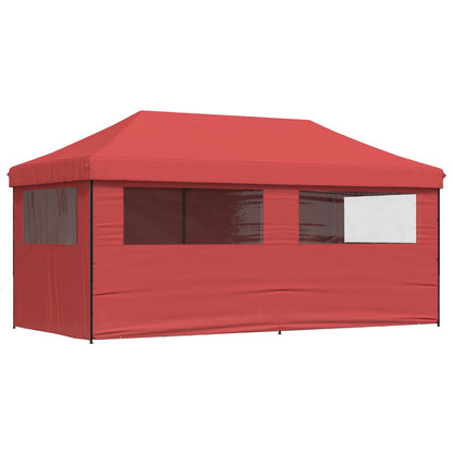 vidaXL Party Tent Folding Burgundy 292 x 580 x 315 cm Oxford Fabric