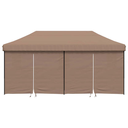 vidaXL Party Tent Folding Brown 292 x 580 x 315 cm Oxford Fabric