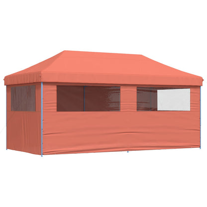 vidaXL Party Tent Folding Terracotta 292 x 580 x 315 cm Oxford Fabric