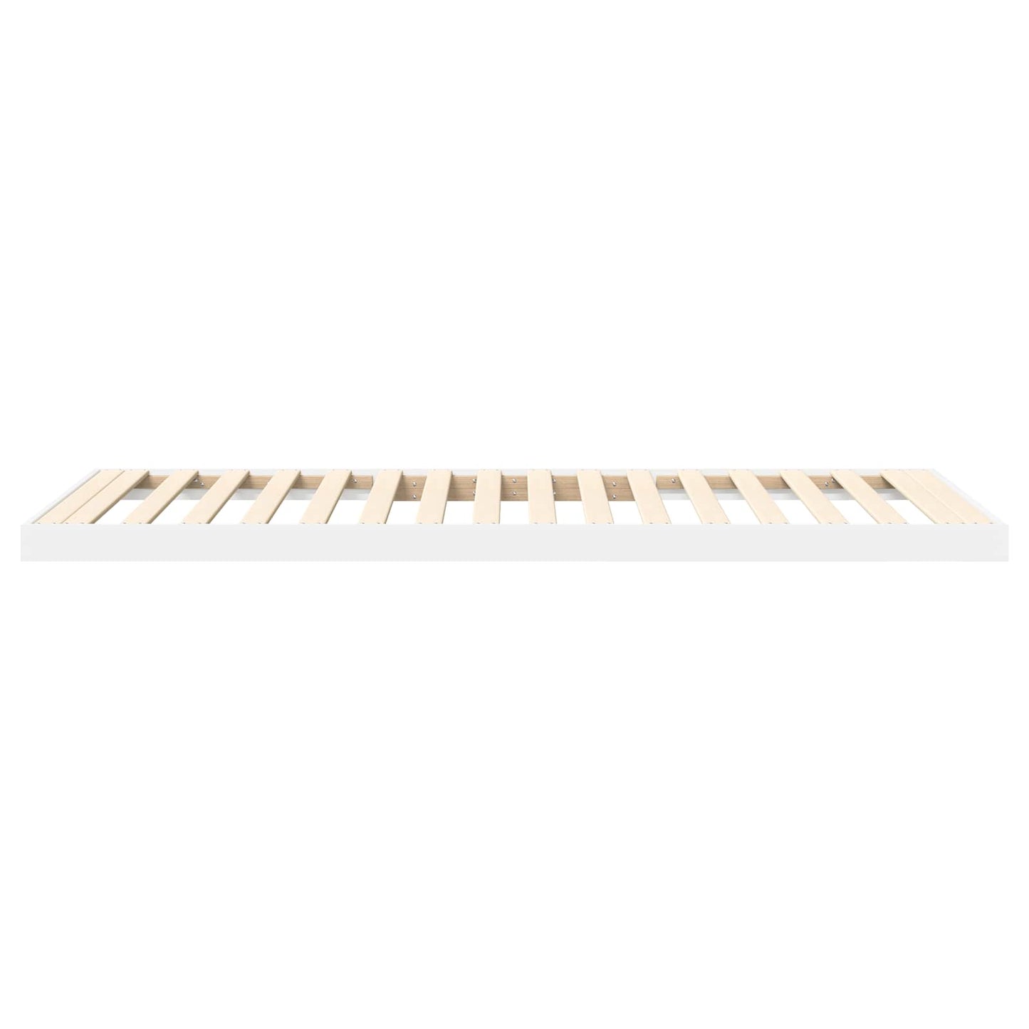 vidaXL Floor Bed Frame White 75 x 190 cm Engineered Wood