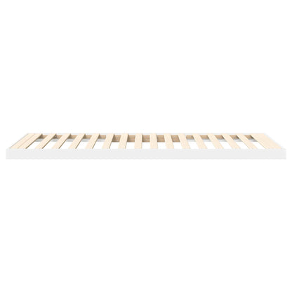 vidaXL Floor Bed Frame White 75 x 190 cm Engineered Wood