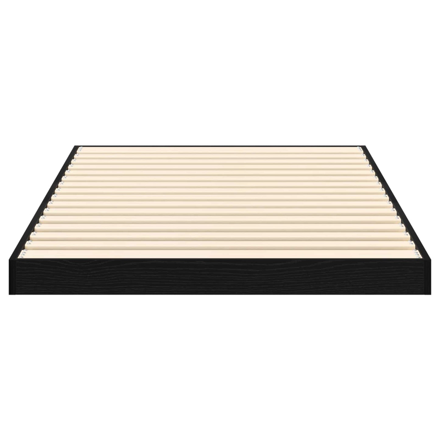 vidaXL Floor Bed Frame Black Oak 75 x 190 cm Engineered Wood