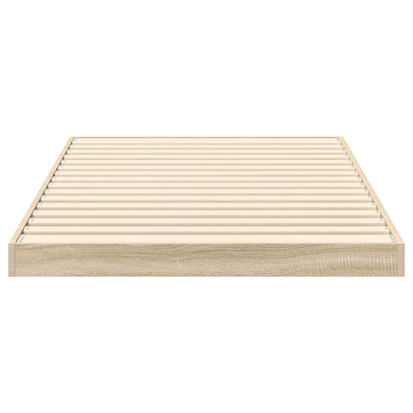 vidaXL Floor Bed Frame Sonoma 75 x 190 cm Engineered Wood