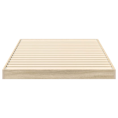 vidaXL Floor Bed Frame Sonoma 75 x 190 cm Engineered Wood