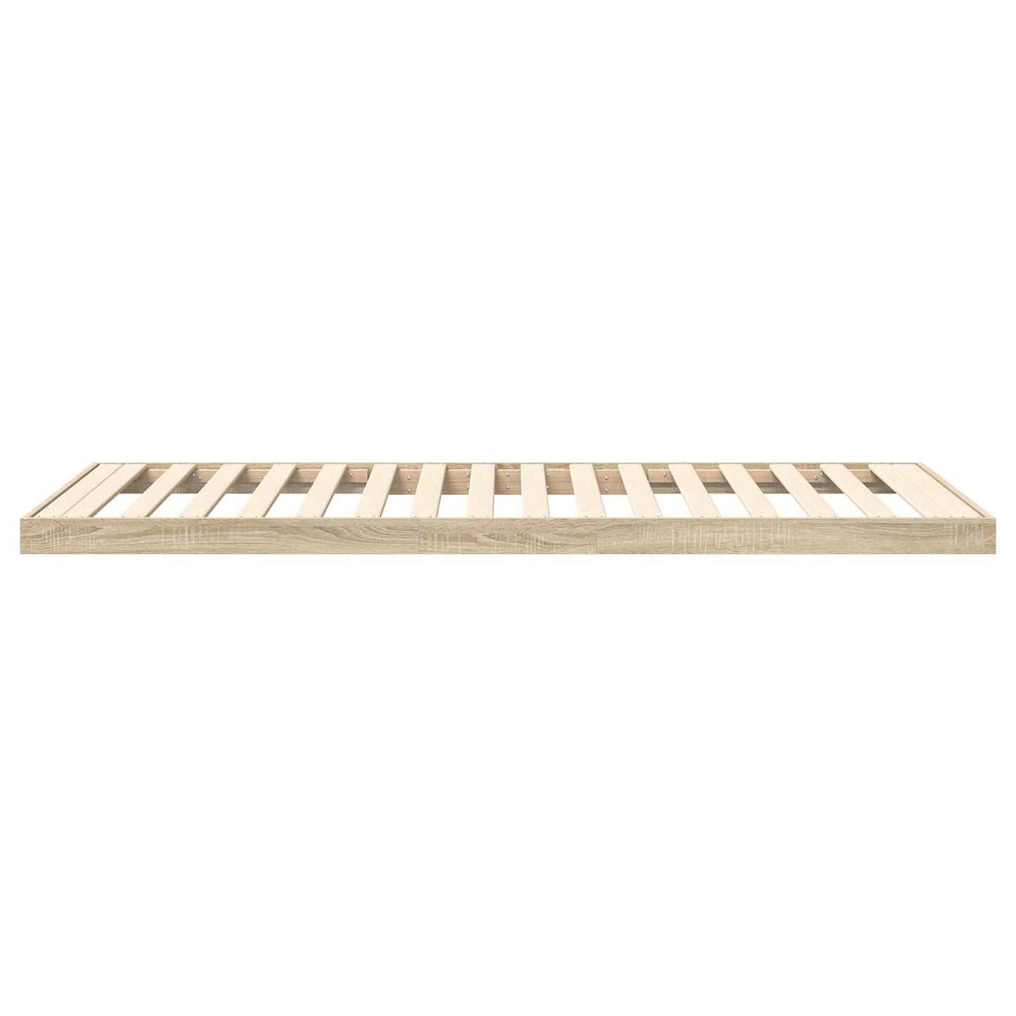 vidaXL Floor Bed Frame Sonoma 75 x 190 cm Engineered Wood