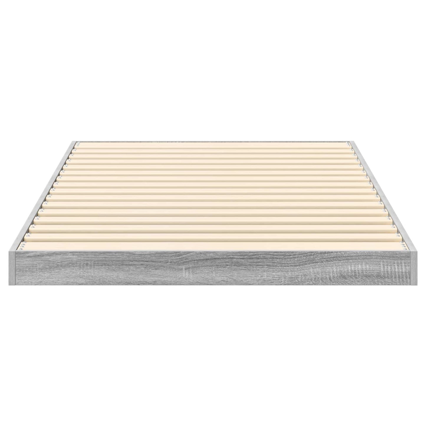 vidaXL Floor Bed Frame Grey Sonoma 90 x 190 cm Engineered Wood