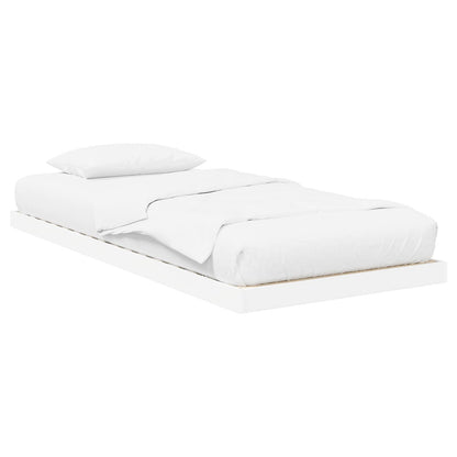 vidaXL Floor Bed Frame White 80 x 200 cm Engineered Wood