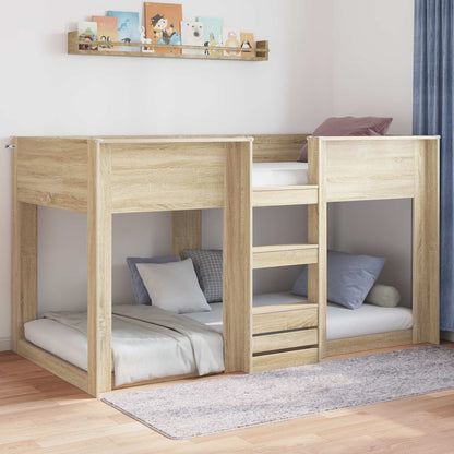 vidaXL Floor Bed Frame Sonoma 80 x 200 cm Engineered Wood
