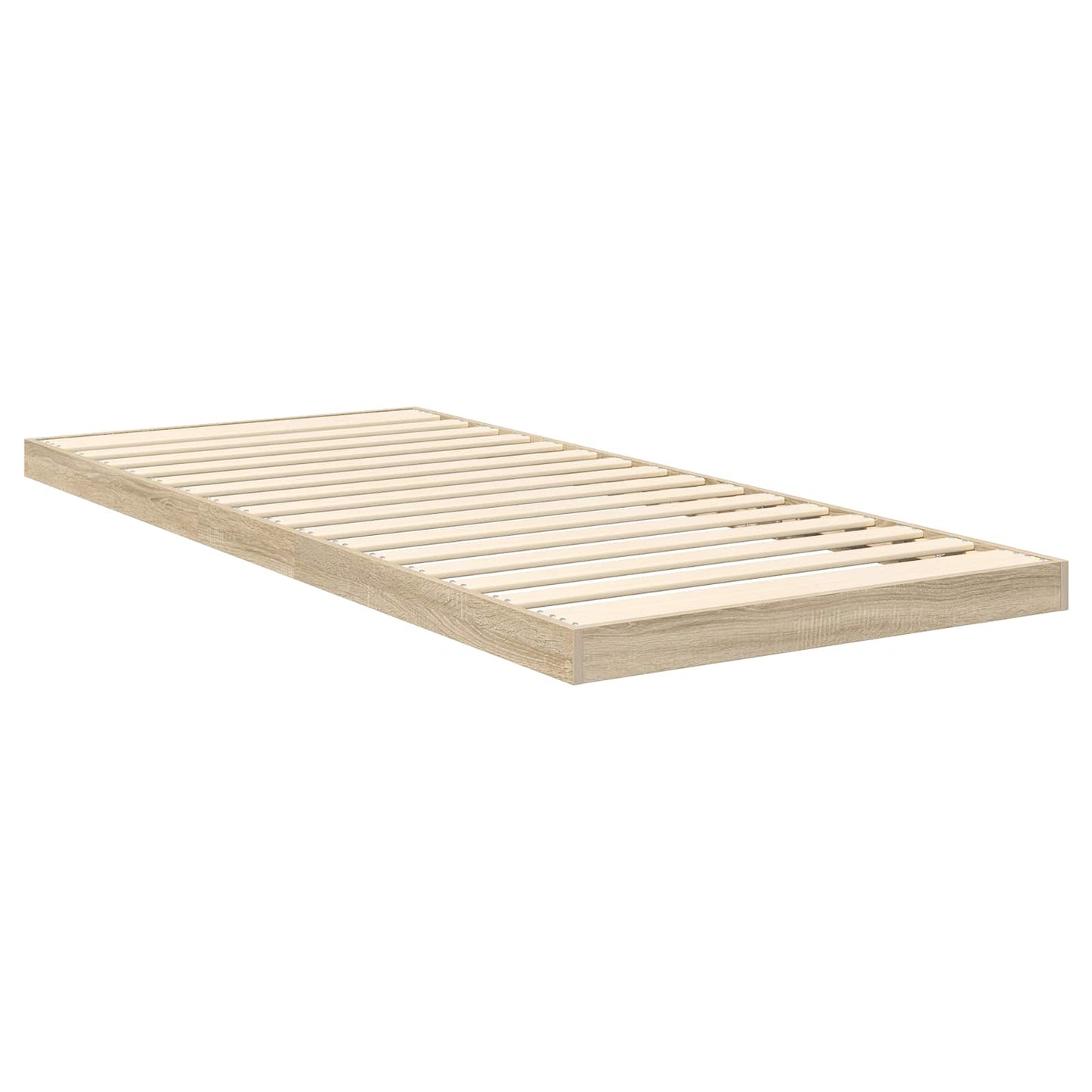 vidaXL Floor Bed Frame Sonoma 80 x 200 cm Engineered Wood