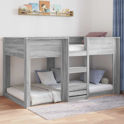 vidaXL Floor Bed Frame Grey Sonoma 80 x 200 cm Engineered Wood