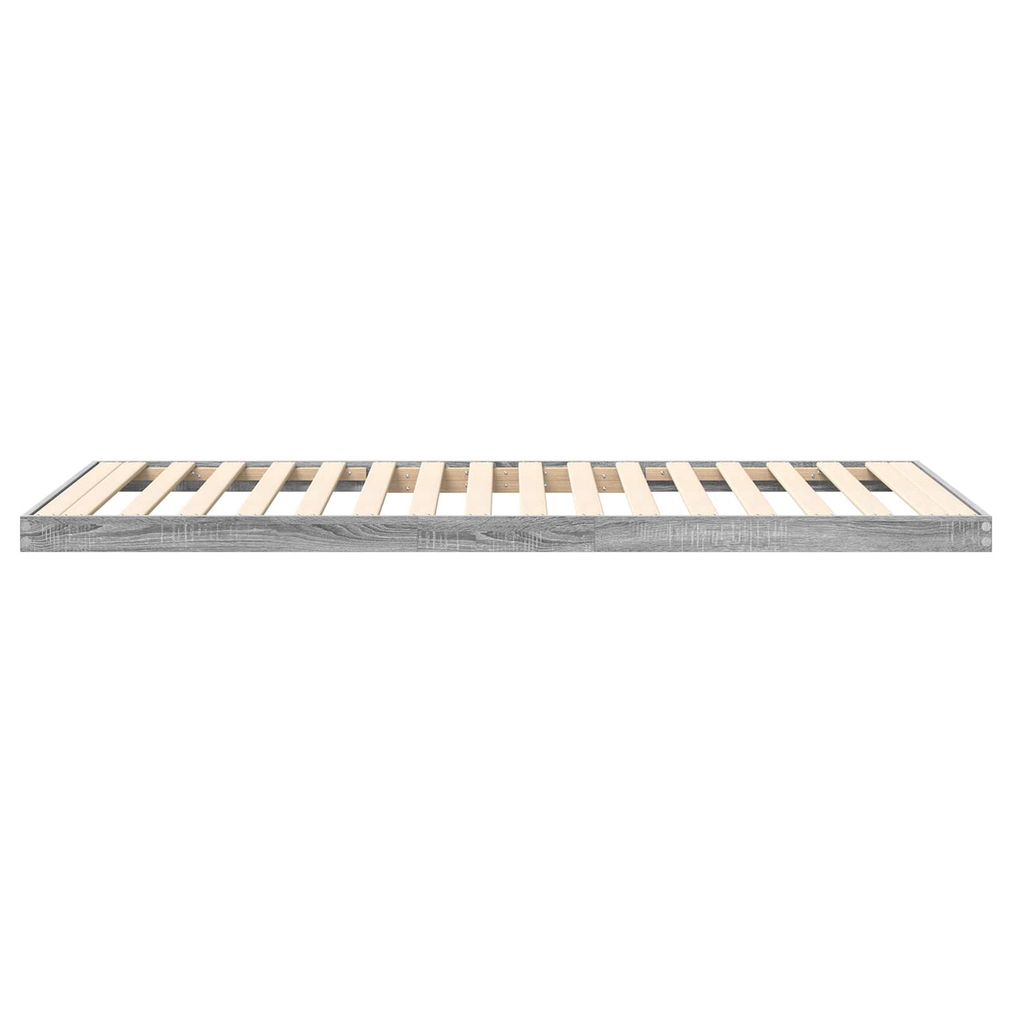vidaXL Floor Bed Frame Grey Sonoma 80 x 200 cm Engineered Wood