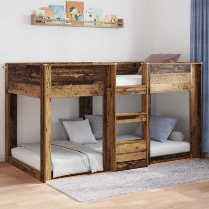 vidaXL Floor Bed Frame Old Wood 80 x 200 cm Engineered Wood