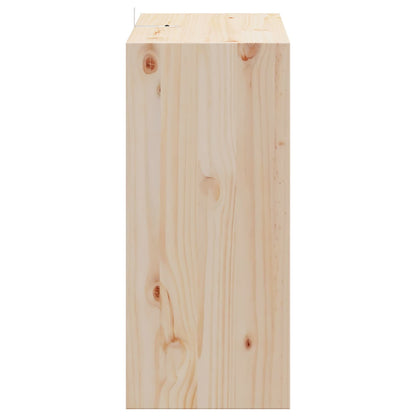 vidaXL Wine Rack 2 pcs Natural 56 x 25 x 56 cm Solid Pine Wood