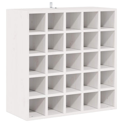 vidaXL Wine Rack 2 pcs White 56 x 25 x 56 cm Solid Pine Wood
