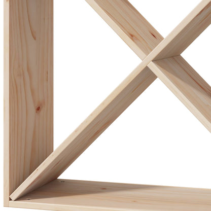 vidaXL Wine Rack 2 pcs Natural 62 x 25 x 62 cm Solid Pine Wood