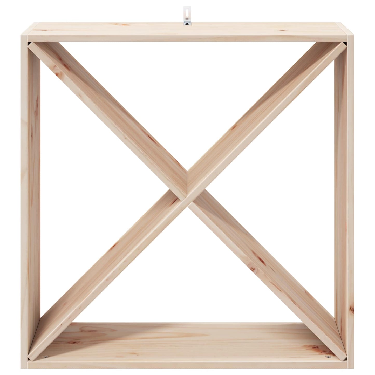 vidaXL Wine Rack 2 pcs Natural 62 x 25 x 62 cm Solid Pine Wood