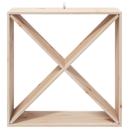 vidaXL Wine Rack 2 pcs Natural 62 x 25 x 62 cm Solid Pine Wood