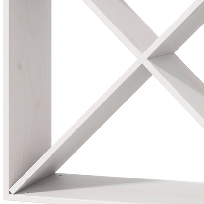 vidaXL Wine Rack 2 pcs White 62 x 25 x 62 cm Solid Pine Wood