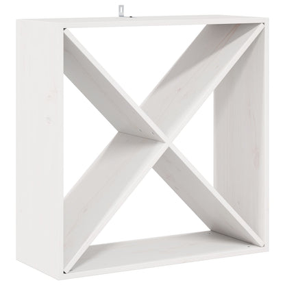 vidaXL Wine Rack 2 pcs White 62 x 25 x 62 cm Solid Pine Wood