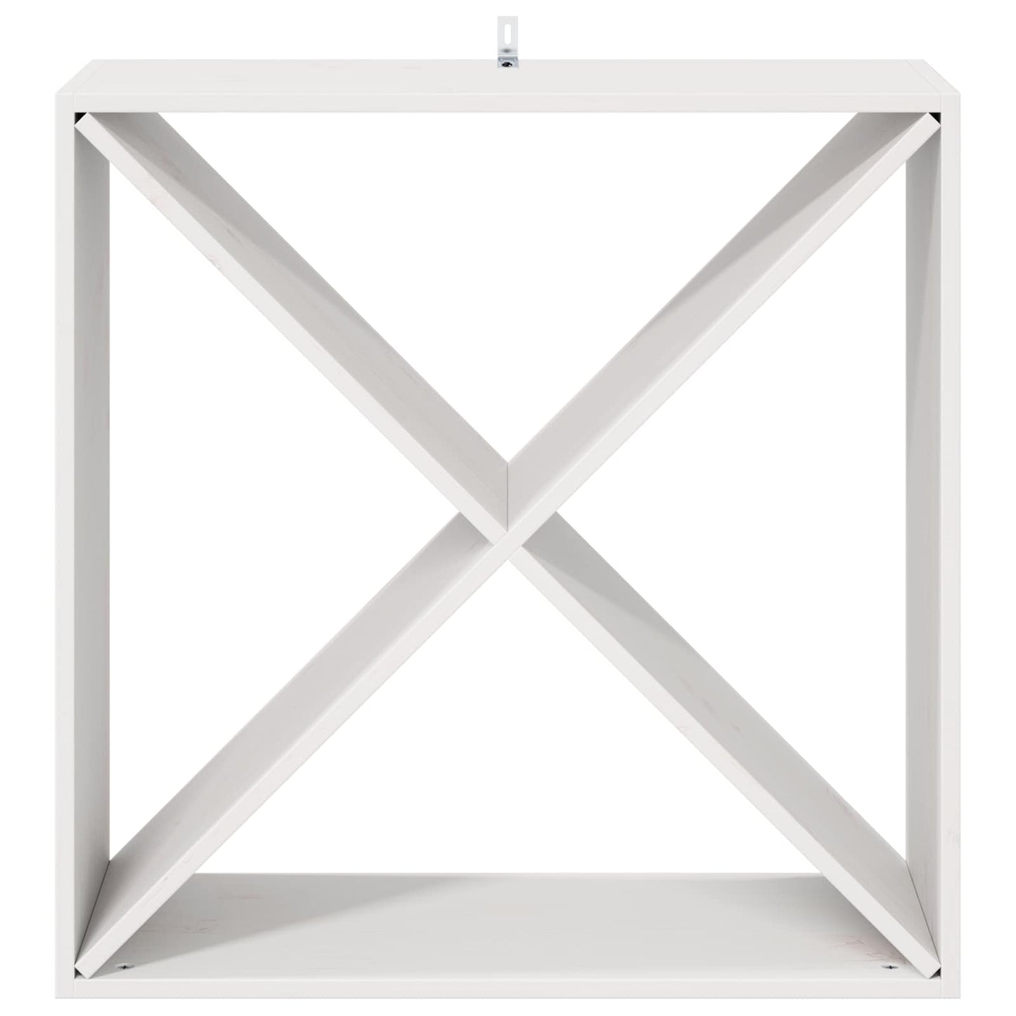 vidaXL Wine Rack 2 pcs White 62 x 25 x 62 cm Solid Pine Wood