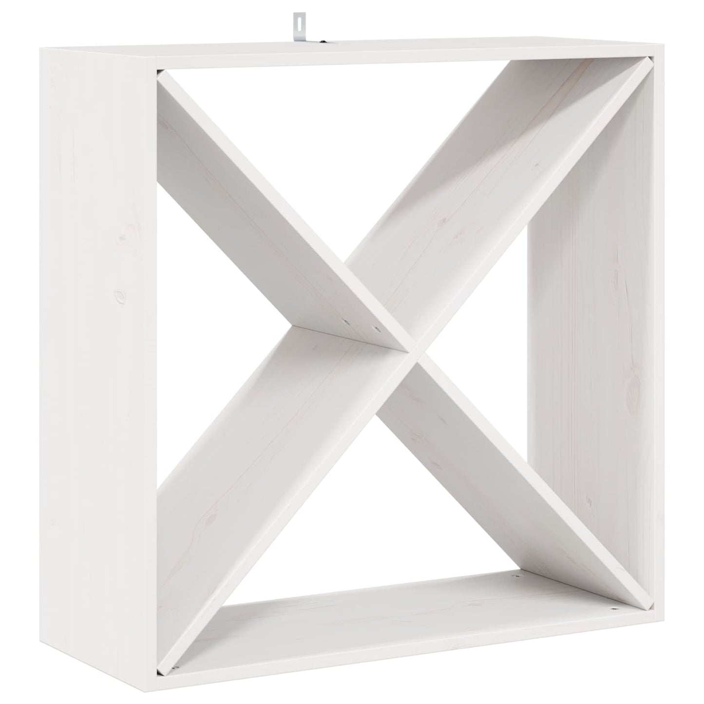 vidaXL Wine Rack 4 pcs White 62 x 25 x 62 cm Solid Pine Wood