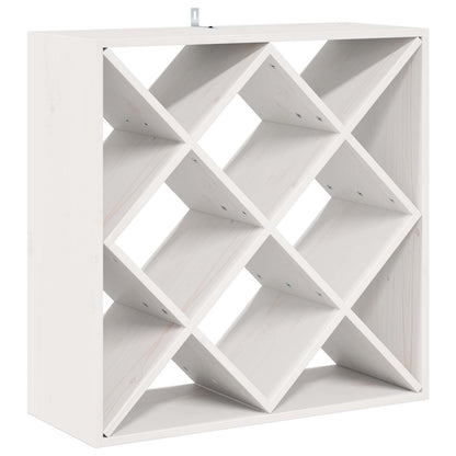 vidaXL Wine Rack 2 pcs White 62 x 25 x 62 cm Solid Pine Wood